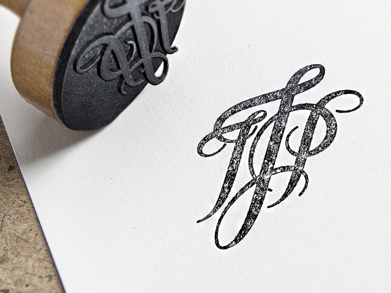 Monogram Lettering by VALENTINA BADEANU on Dribbble