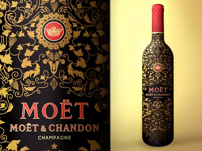 Moet Packaging bottle champagne design moet packaging print wine