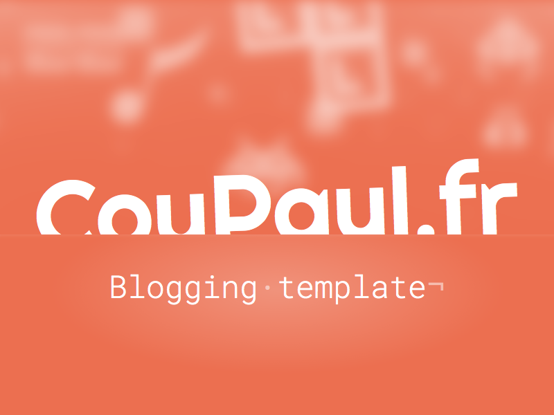 CouPaul.fr Blog blog flat material red redesign simple web design