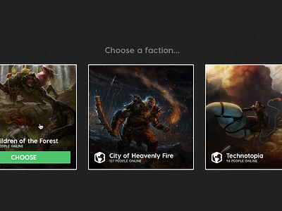 Choose a faction choose dark explorations faction flat games icons nations picker ui