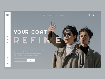 Coat store landing page