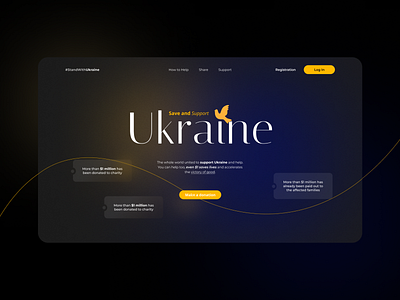 Design Landing Page for Save and Support Ukraine