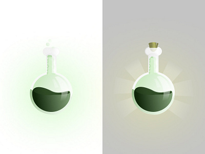 Jar of potion alchemist art figma game game illustration illustration jar light photoshop vector