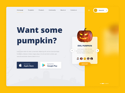 Halloween website design