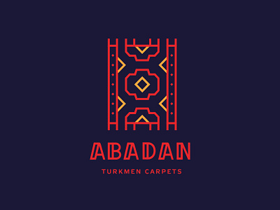 Abadan haly branding carpet logo type