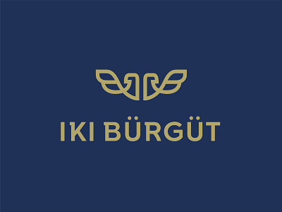 Iki Burgut (2 eagles) animals bird branding eagle eagles logo