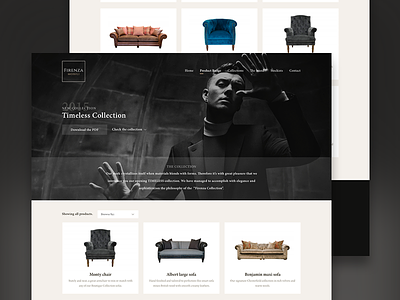 Firenza Mobili classic clean corporate dark furniture product store