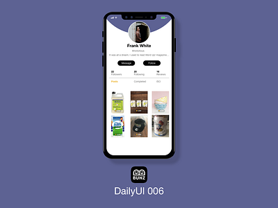 Daily UI 006 User Profile