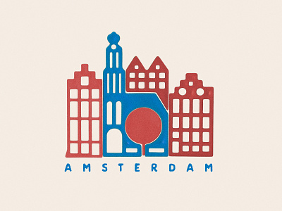 Amsterdam amsterdam illustration
