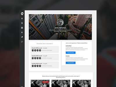 Ignited Minds Profile profile ui design web app web design website