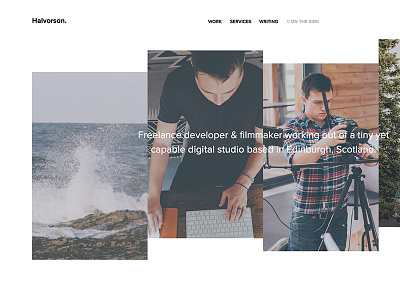 Portfolio Redesign minimal portfolio ui design website