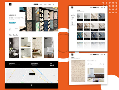 Website for Wallcovering store contruction firstshot marketplace store ui ux web webdesign