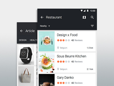 Material UI android app bangalore bar icon india material material design mobile restaurant ui ux