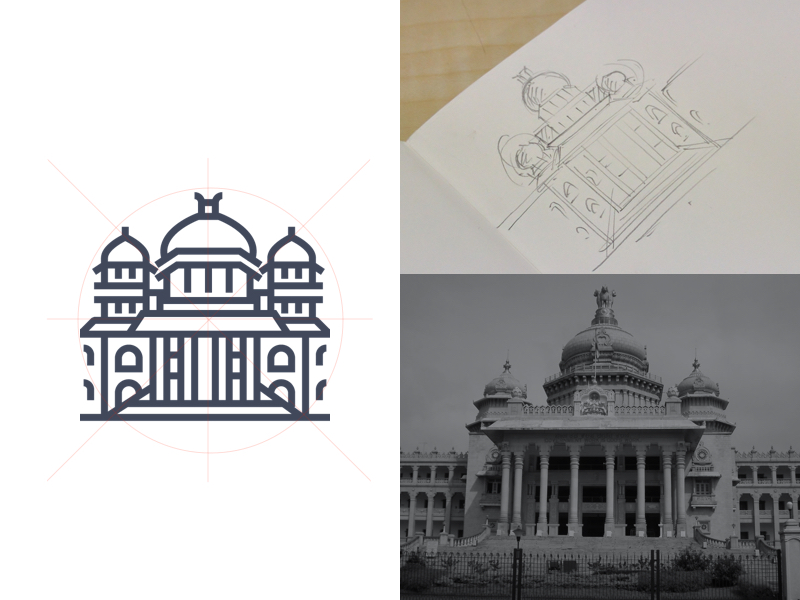 Details 84 vidhana soudha sketch  ineteachers