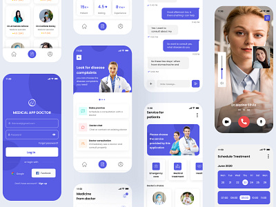 Medical app Design app chat design doctor graphic design hospital live medical mobile screen ui uiux website
