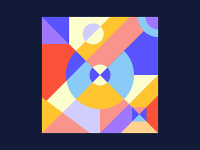 Vector abstract geometric covers in bauhaus style.