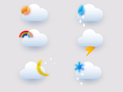 Weather forecast icons