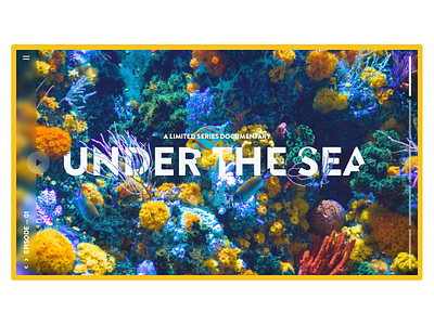 Under The Sea Limited Series Documentary documentary mockup design ui underwater user interface design ux web webdesign website