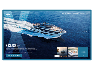 Princess X Class Concept boats luxury mockup design redesign concept ui user interface design web webdesign yacht