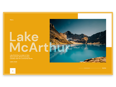 Lake McArthur Concept canada design mockup design ui user interface design ux web webdesign website