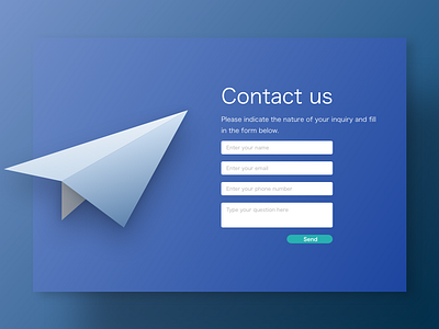 Contact Us DailyUI Day28 contact dailyui