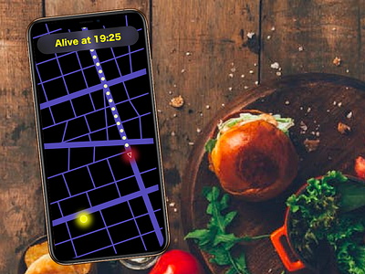 Food Delivery Map DailyUI 029 dailyui map