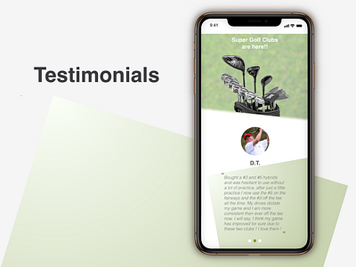 "Testimonials" DailyUI 039 dailyui testimonials