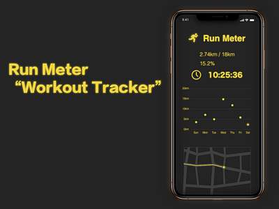 Run Meter “Workout Tracker” DailyUI 041