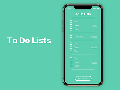 "To Do List" DailyUI 042 dailyui todo todolist