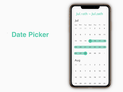 "Date Picker" DailyUI 080 calender dailyui date datepicker
