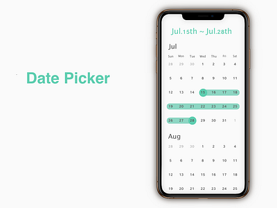 "Date Picker" DailyUI 080