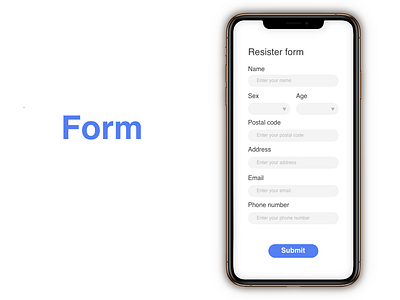 "Form" DailyUI 082