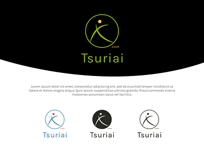 The Tsuriai Logo branding cosmetic entreprise kinetic logo logo design