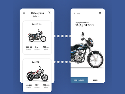 Bajaj Mobile App Design Concept