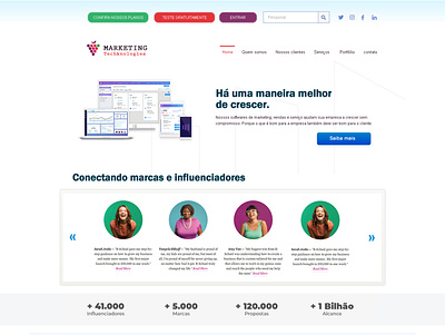 Proposta Layout Web design influencer layoutdesign