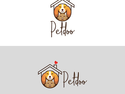 PETDOO branding creative logo design illustration logo logotype logotypedesign pet petshop