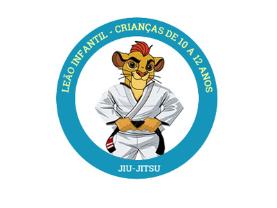 Mascote Jiu-Jitsu illustration logo