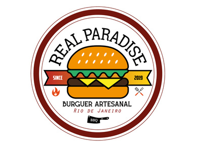 Real Paradise burguer logo