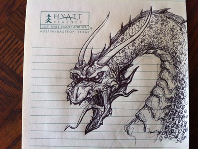 Meeting doodle- Dragon