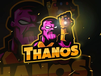 Thanos E-sport Logo cartoon cartoon logo esport logo esports logo logo design thanos