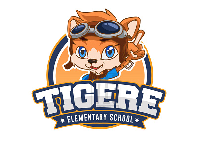 Tigere Eelementary School cartoon character cartoon logo character character designs design drawing illustration logo logo design mascot design mascot logo