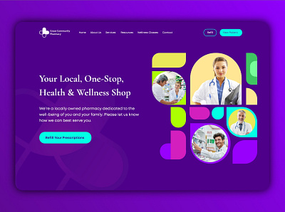 Health Care Landing Page Ui UX 3d design 3d animation app branding design doctor app flat healthcare icon illustration illustrator logo medical website design minimal typography ui ux vector web website