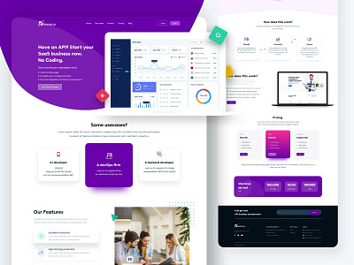 Sass Landing UI Landing Page 3d branding design dribble 2021 illustration landing page design landing pages minimal design saas app saas website saas website design trending typography ui web web ui ux website