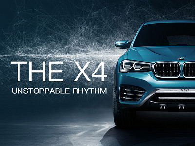 BMW X4（CONCEPT） ad branding graphic h5 visual effects web