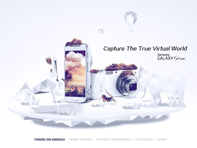 Samsung S4zoom（Fantasy） 3d art ad visual effects web