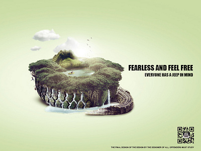 Jeep Free guest（Tires） ad graphic visual effects
