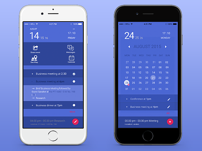 Mobile schedule app