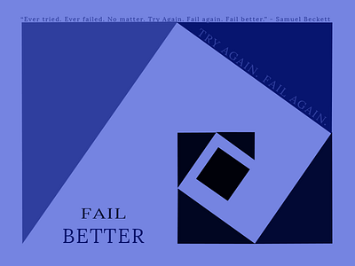 Fail Better V2 friday inspiration graphic design quote