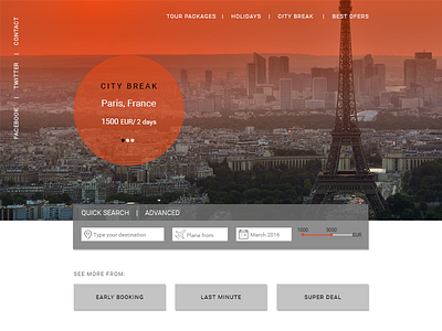 Travel Booking Landing Page