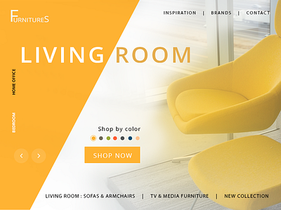 Category page for furniture store